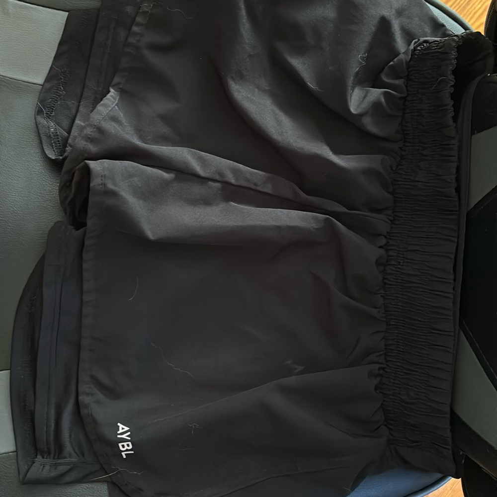 Black 2 in 1 AYBL shorts